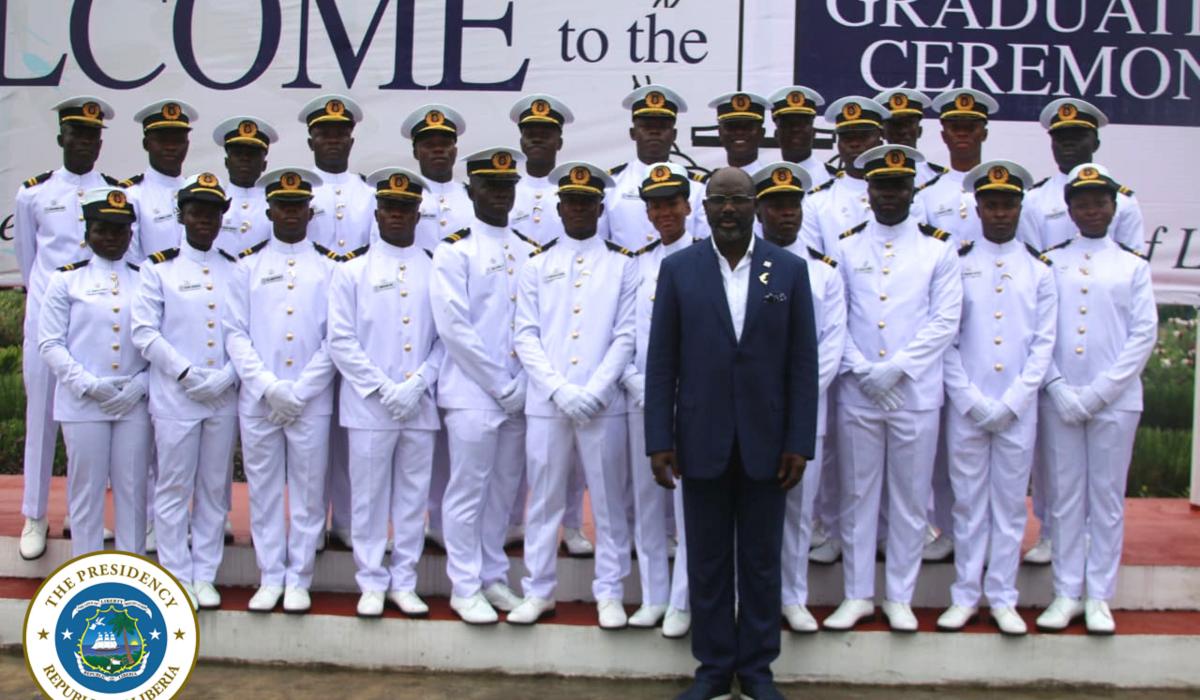 President Weah Poses With Graduates From The Liberia Maritime Training president-weah-poses-with-graduates-from-the-liberia-maritime-training